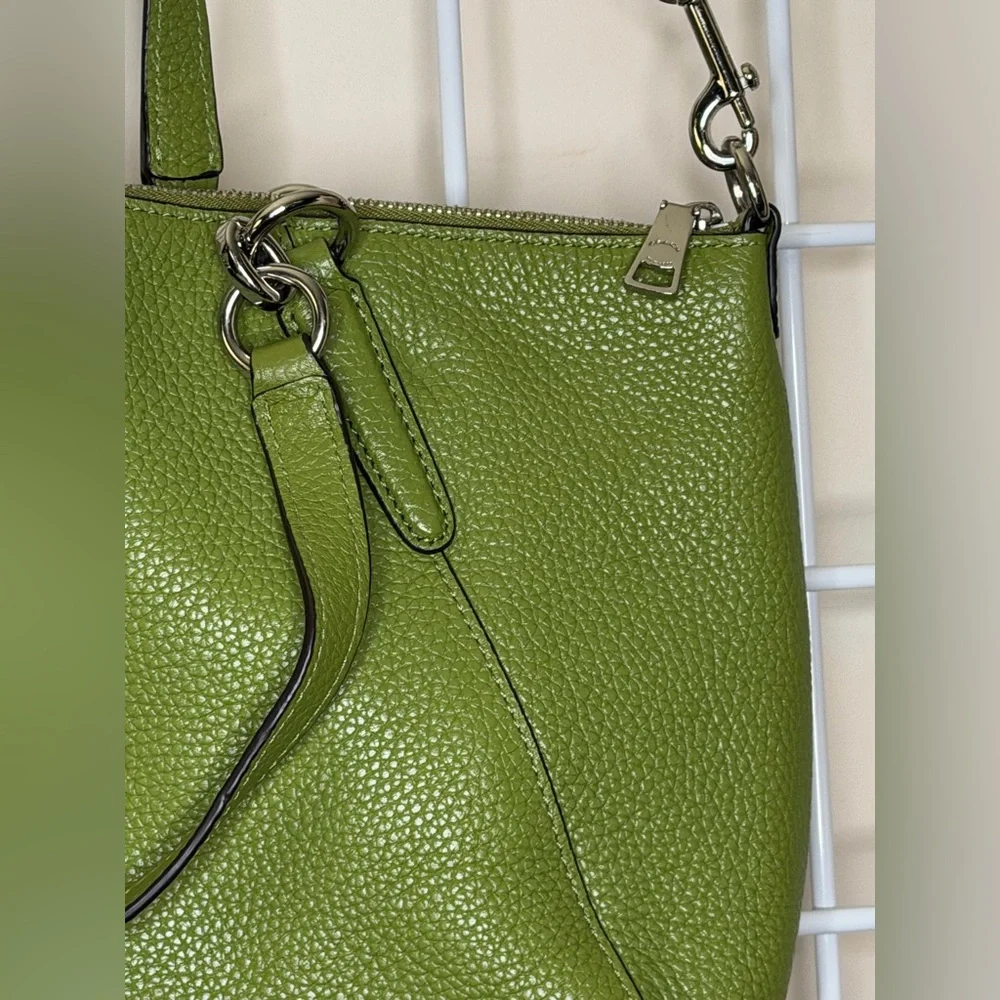 Coach Moss Green Leather Shoulder Bag - Picture 6 of 11